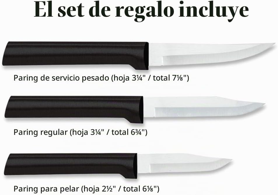Rada - Juego de regalo de cuchillos de pelar de 3 piezas Galore Kni...