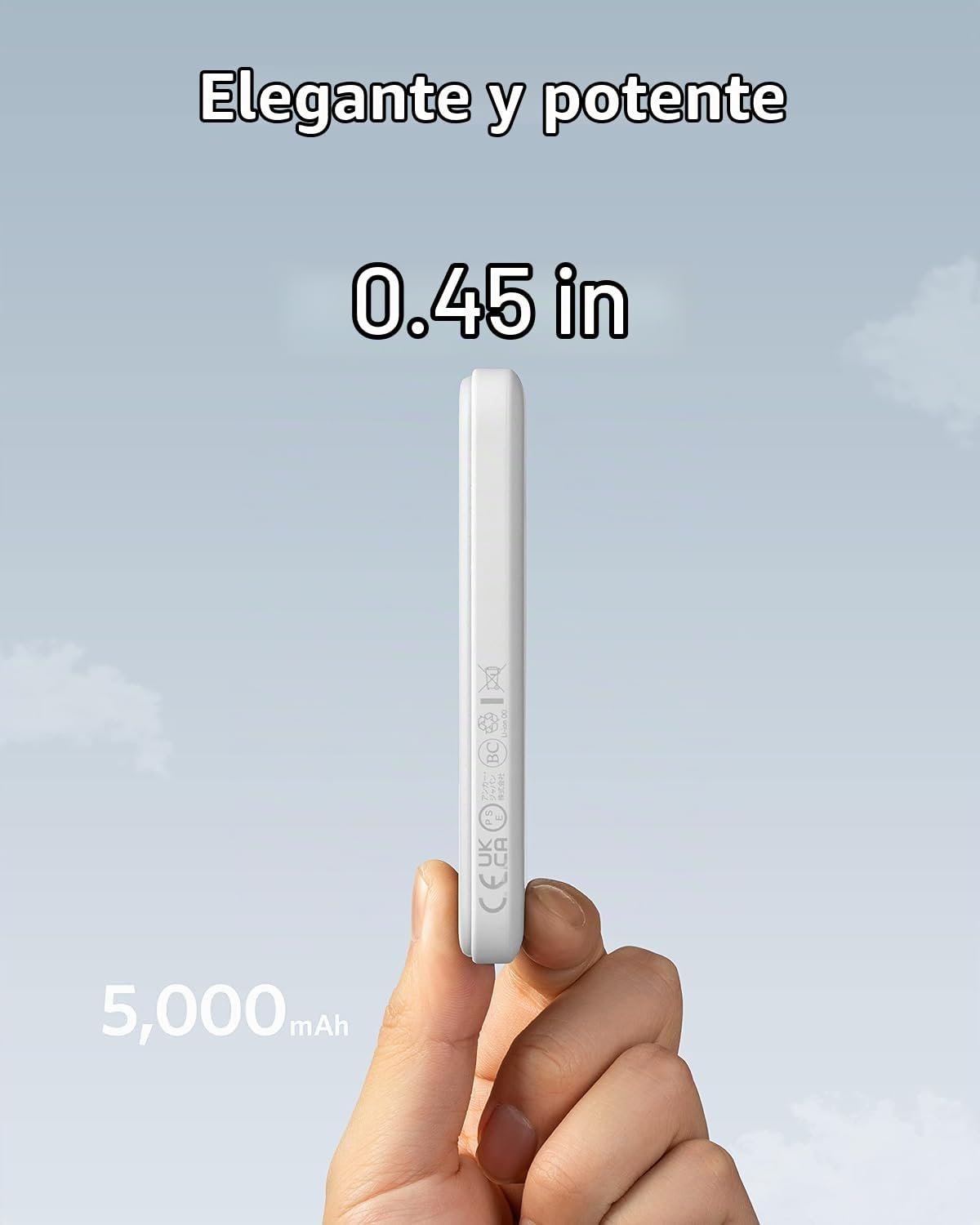 Anker 621 MagGo Power Bank, cargador portátil magnético de 5000 mAh...