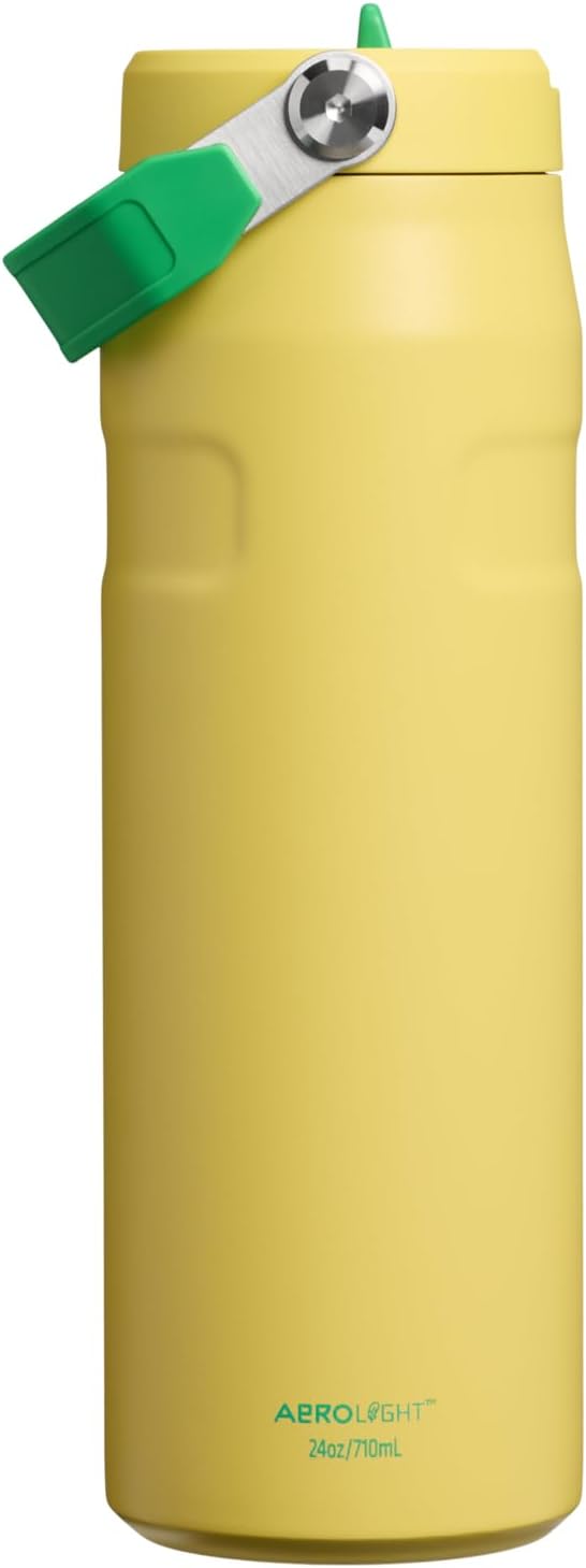 STANLEY IceFlow - Botella con popote 2.0, 24 onzas, color amarillo...