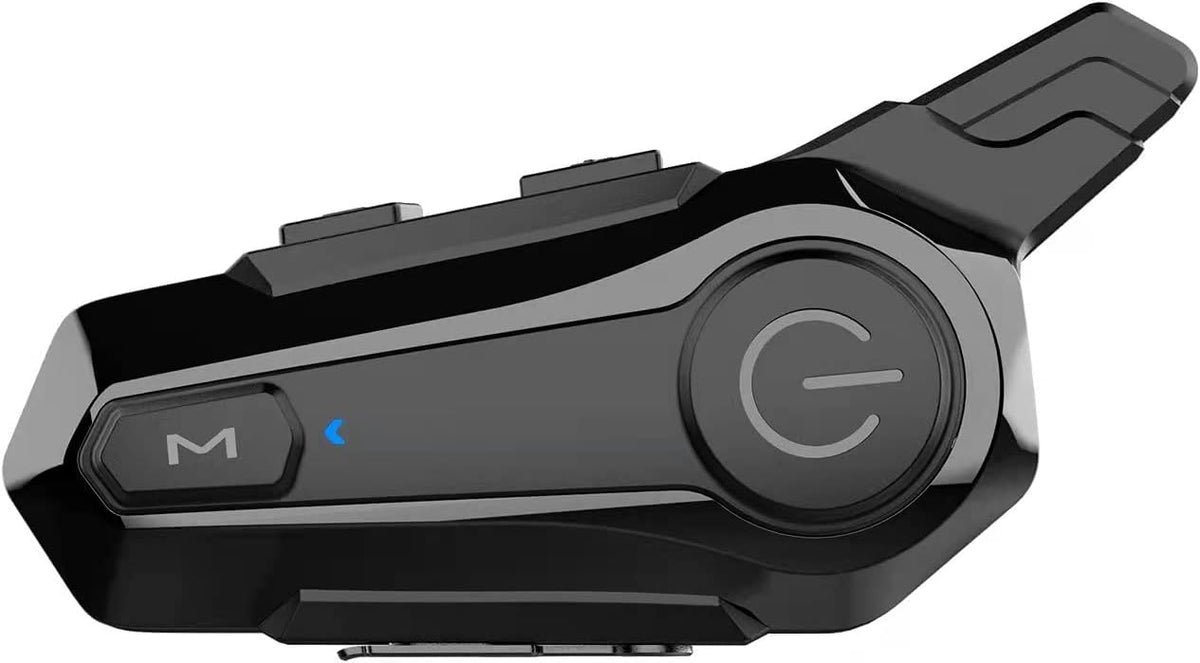 Wipeeyes Casco de motocicleta E1 con auriculares de intercomunicaci...