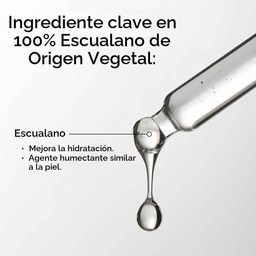 The Ordinary Squalane 100% derivado de plantas, para piel y cabello...