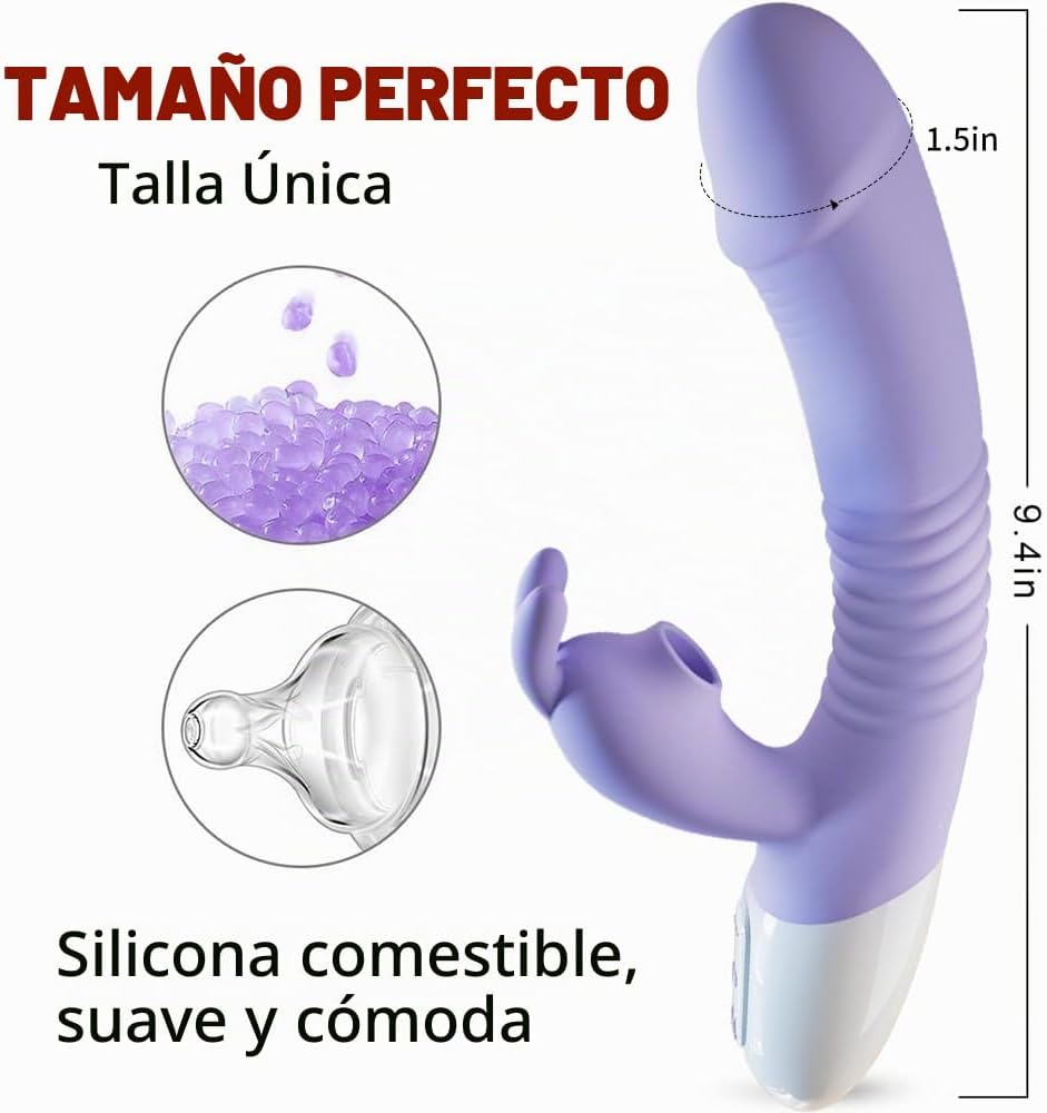 Juego de juguetes de placer con orejas de conejo, 7 modos potentes...