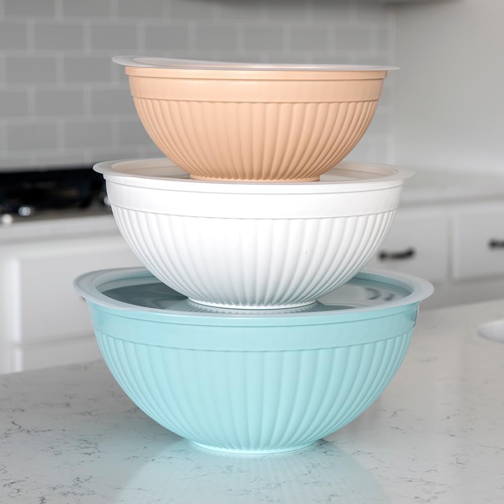 Nordic Ware - Juego de tazones para preparar, servir y mezclar, 6 p...