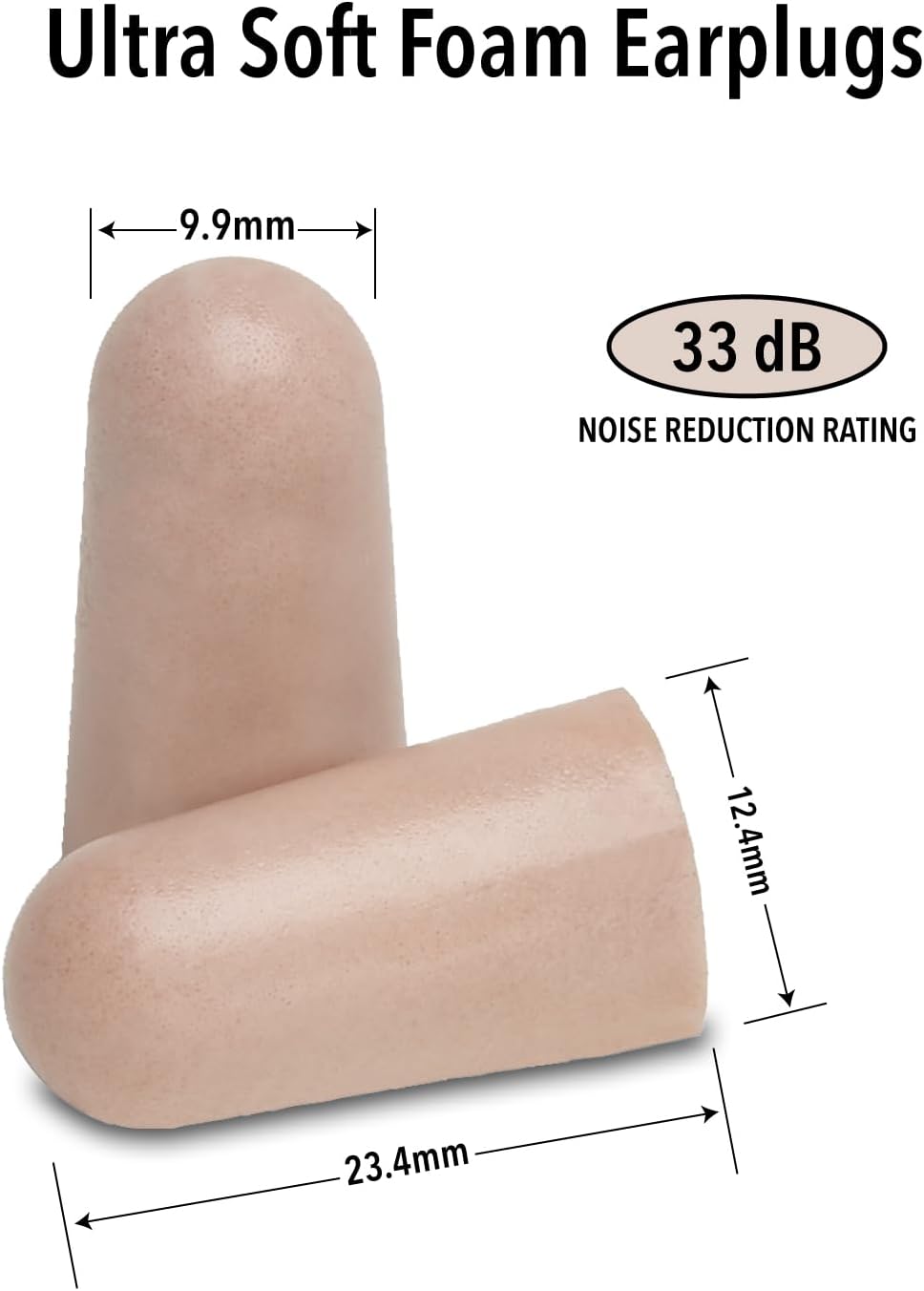 Mack's Tapones para los oídos de espuma ultra suave, bolsa de 1...