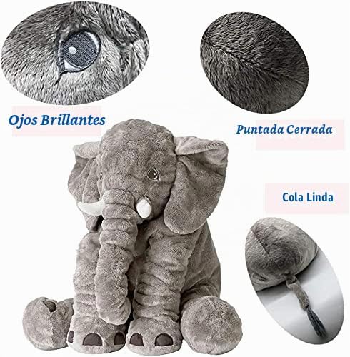 BOOJALOO Animales de peluche gigantes, elefante, peluche de 24 pulg...