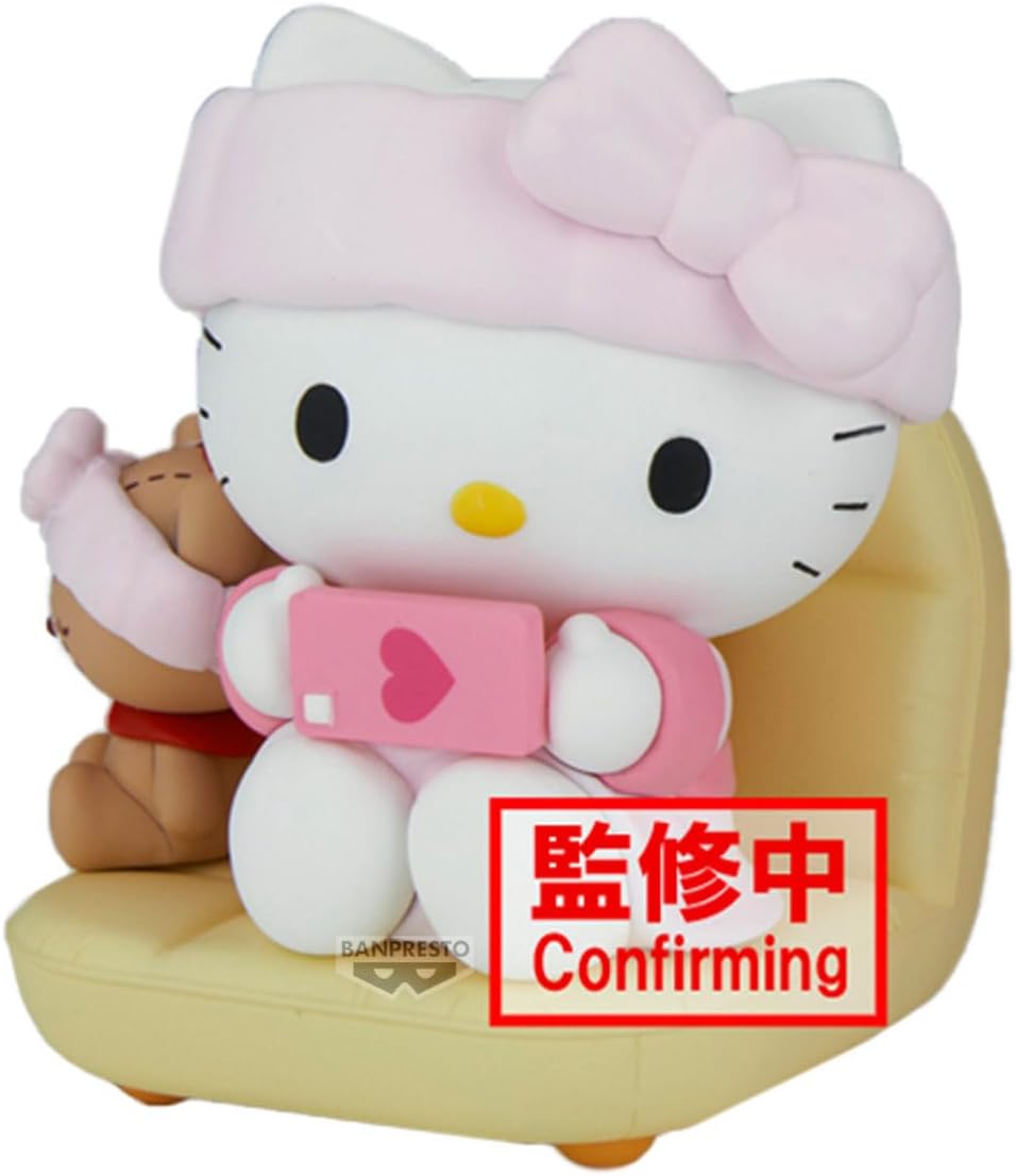 Banpresto - Sanrio - Hello Kitty (ver. A) Figura de tiempo relajant...