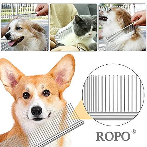 CWXZSTM Peines de acero para mascotas para perros y gatos, herramie...
