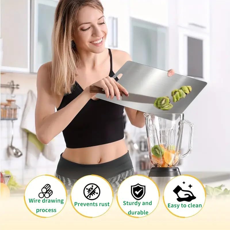 Katori Tabla de cortar de titanio para cocina, tabla de cortar de t...