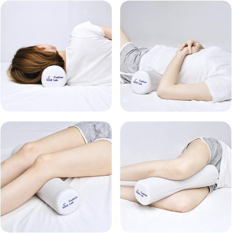 C CUSHION LAB Almohada Cilíndrica para Alivio del Cuello - Espuma V...