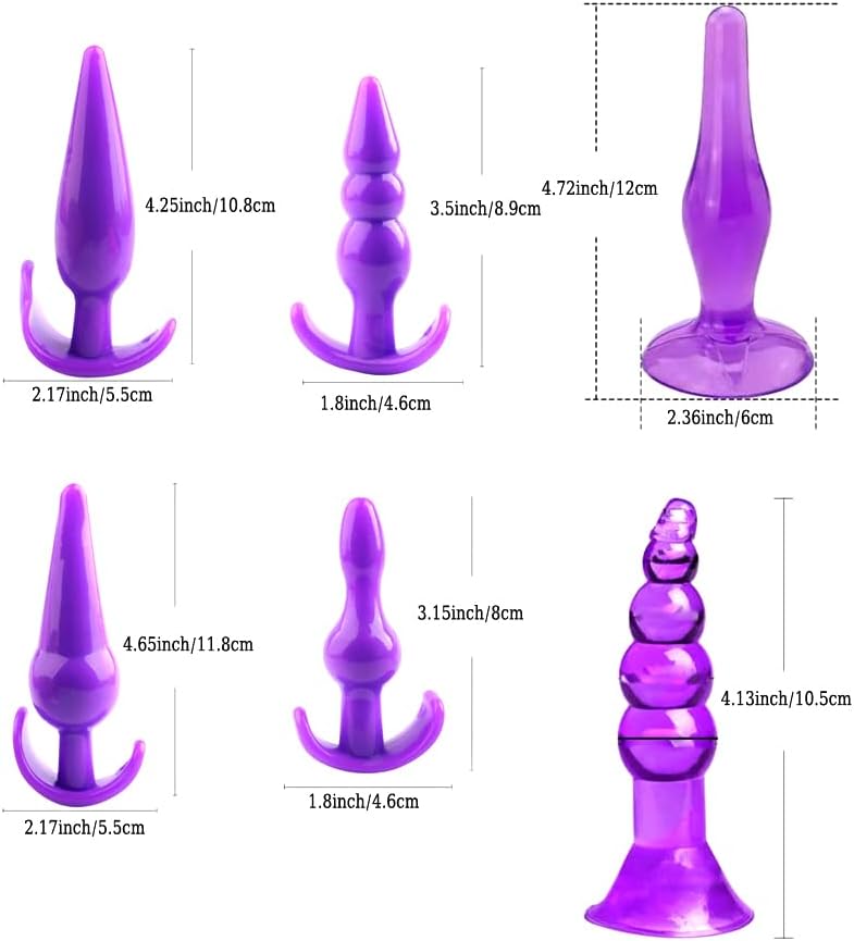 Consolador Vibrador de Punto G Tapón Anal Juego para Principiantes...