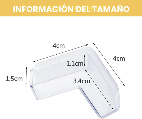 20 unidades de protectores de esquinas para mesa, protectores de es...