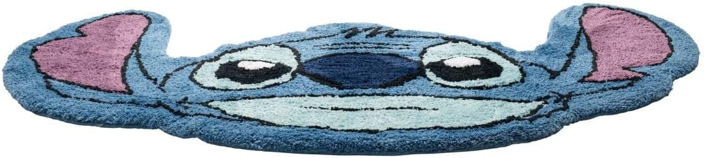 Jay Franco Alfombra de acento de felpa azul de Lilo y Stitch de Dis...