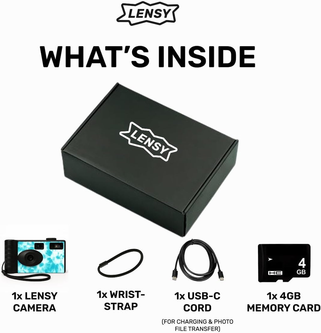 LENSY Cámara Digital Sin Pantalla | Cuatro Filtros Integrados | Rec...