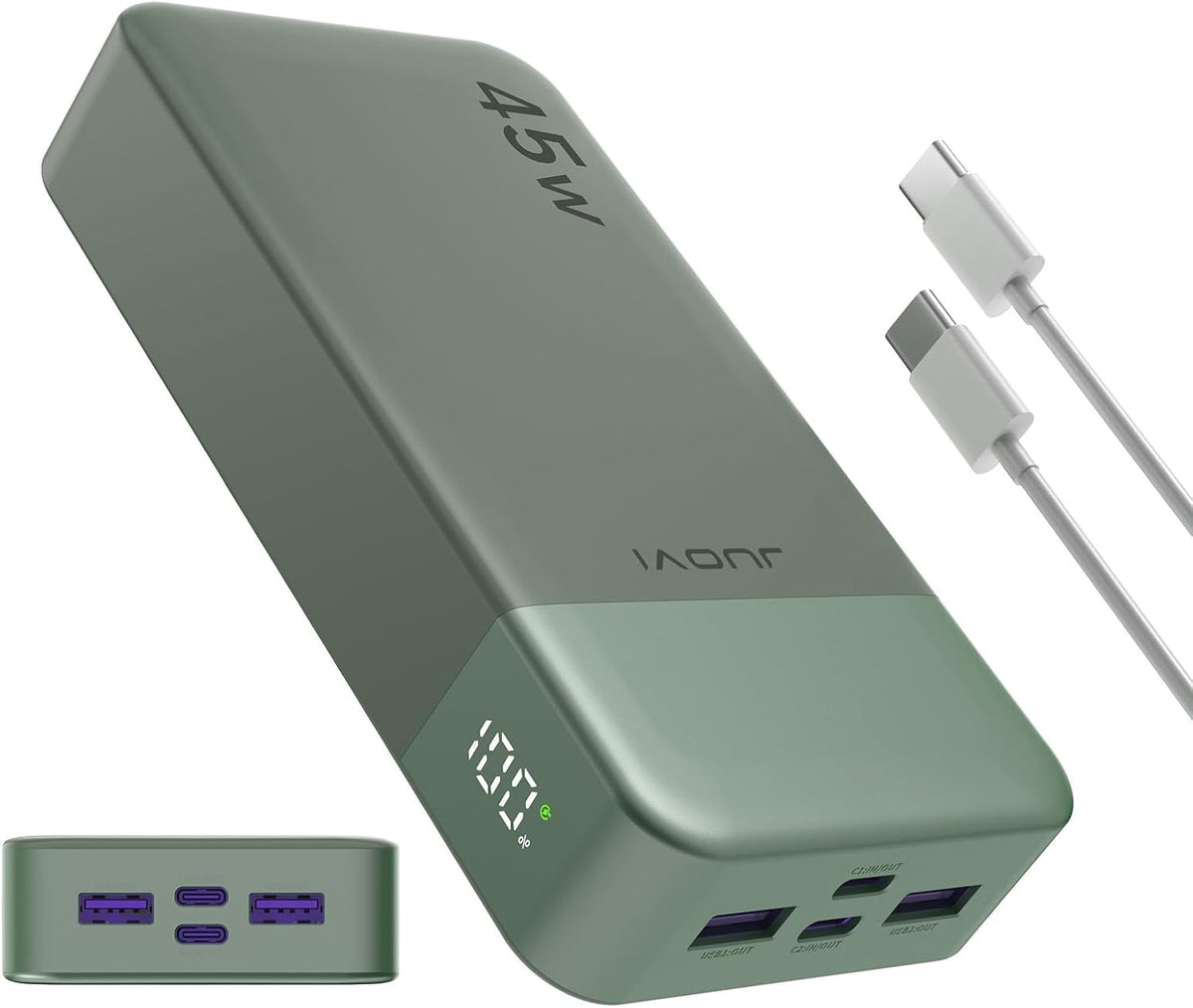 Cargador portátil JUOVI 45W 20000mAh banco de energía de carga en a...