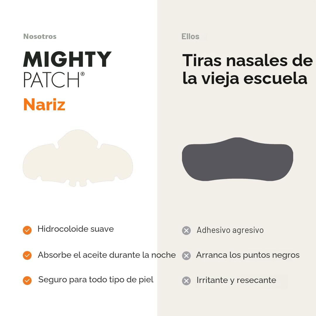 Mighty Patch Parches para Espinillas de la Nariz de Hero Cosmetics,...