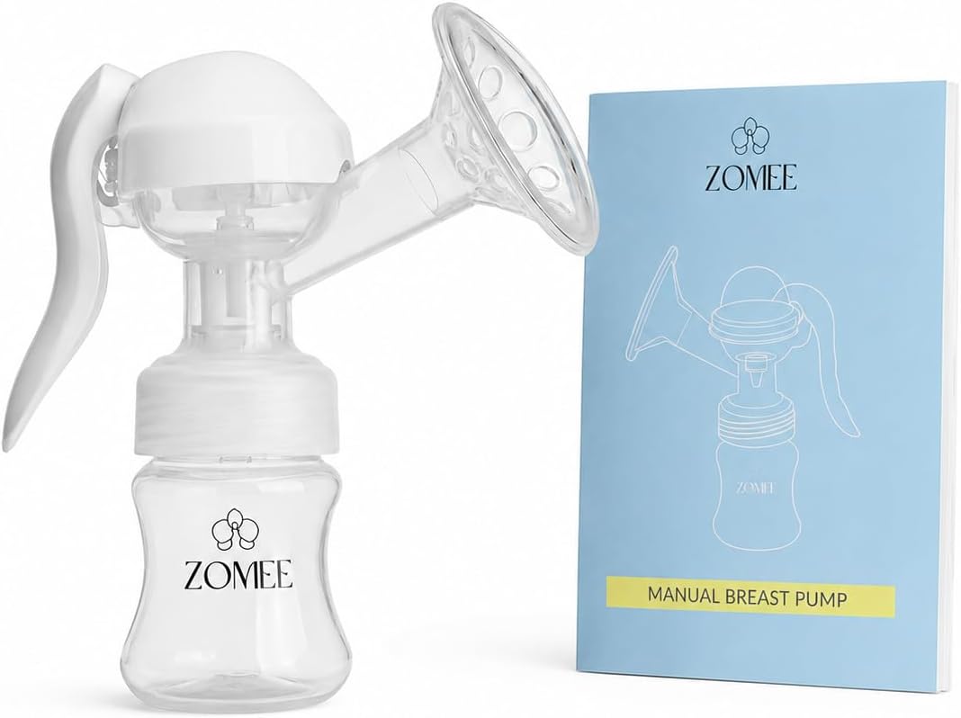 Zomee Adaptador de extractor de leche manual de 0.945 in con botell...