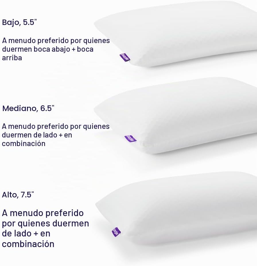 Purple Harmony Pillow - Almohada King Alta, la mejor almohada jamás...