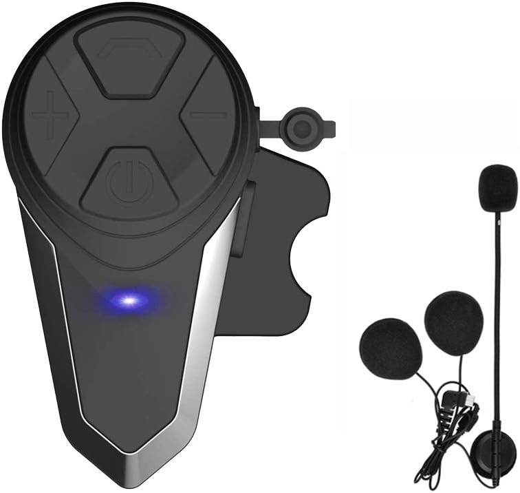 Dgakcvb Auriculares Bluetooth para motocicleta, BT-S3 Bluetooth 5.0...