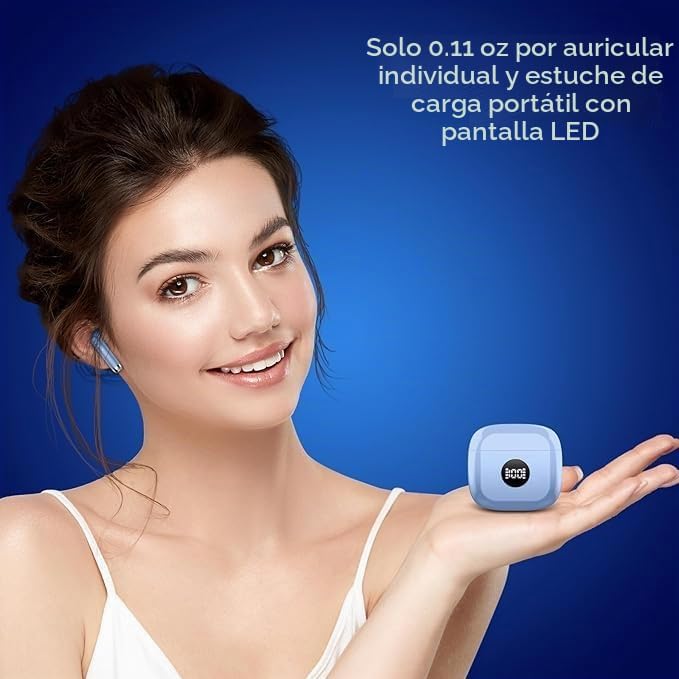 Auriculares inalámbricos Bluetooth 5.4, auriculares con pantalla de...