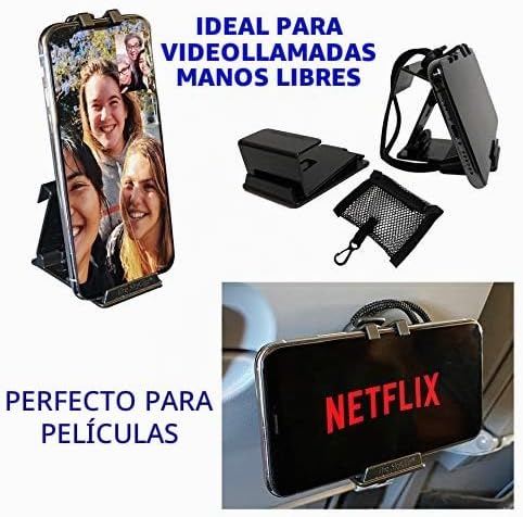 The SkyClip+ Soporte para teléfono y tableta para viajes aéreos, us...