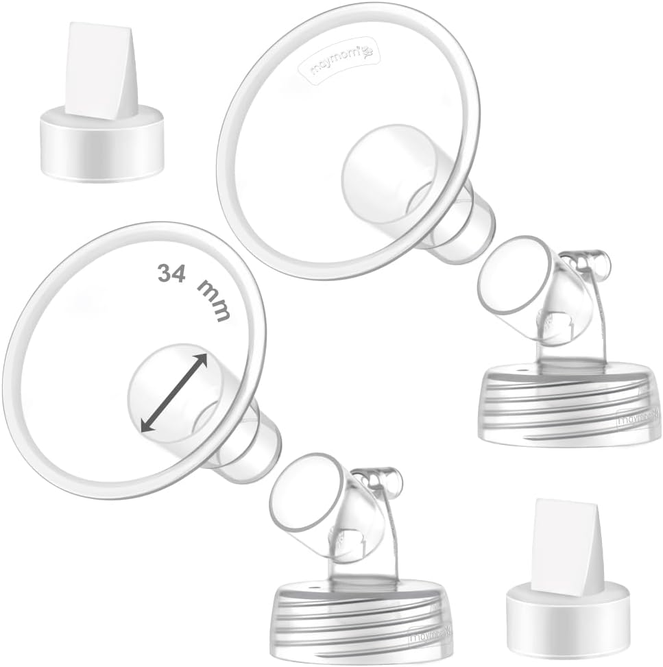 2X 34 mm Maymom Piezas de bomba de dos piezas de cuello ancho compa...