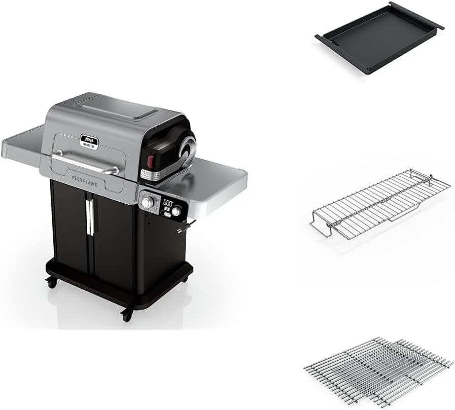 Ninja FlexFlame, Master Grill Pack, sistema de cocción eléctrico y...