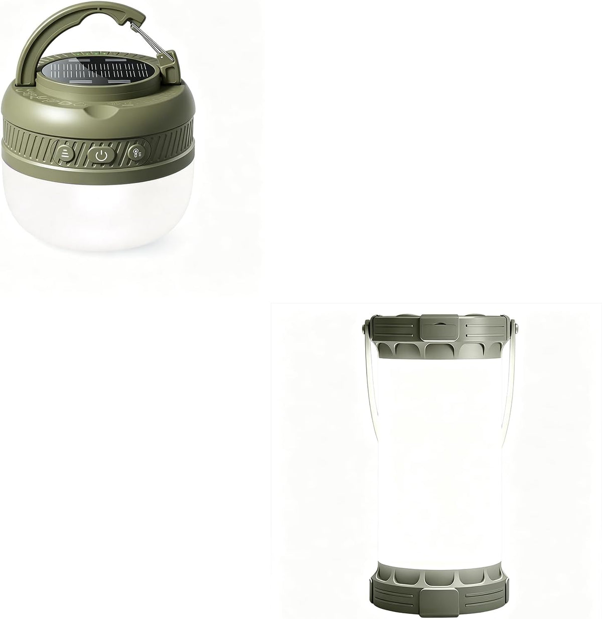 Glocusent Linterna LED de 120 horas con luz de campamento de bolsil...