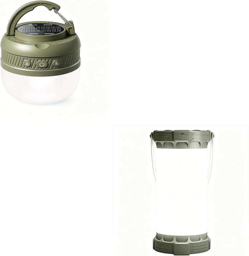Glocusent Linterna LED de 120 horas con luz de campamento de bolsil...