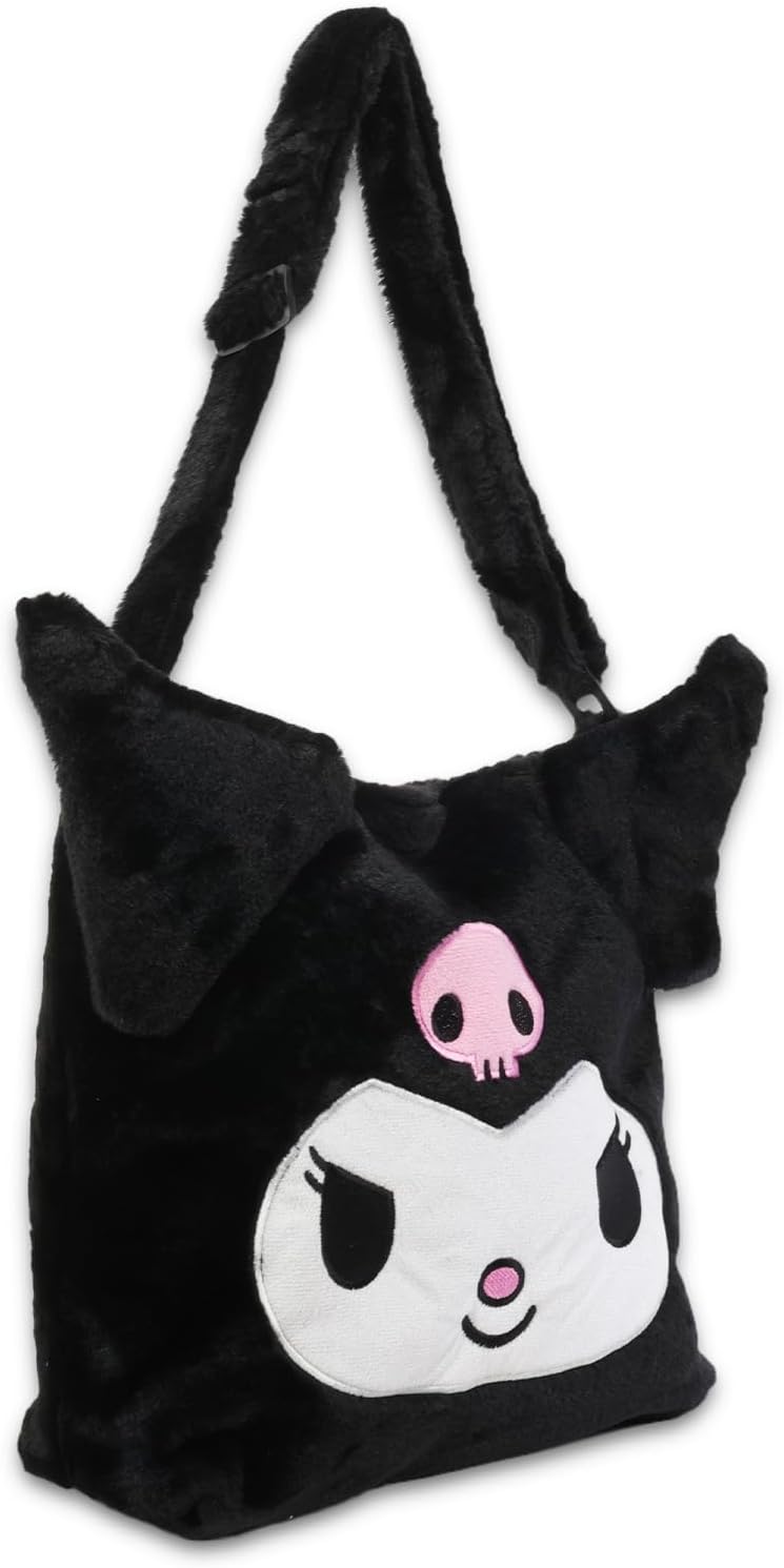 Kuromi - Juego de monedero de peluche, paquete con calcomanías Kuro...