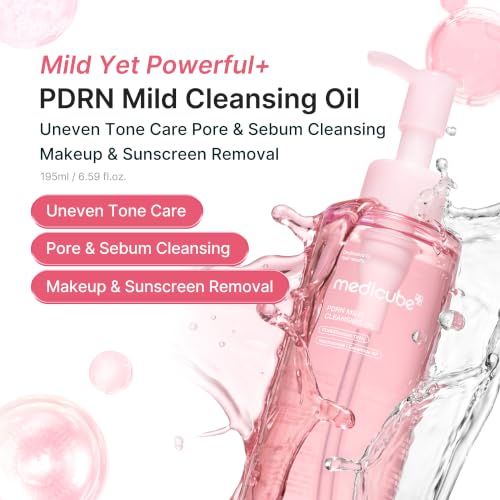 medicube PDRN Pore Care Duo - Aceite limpiador PDRN y raspador facial
