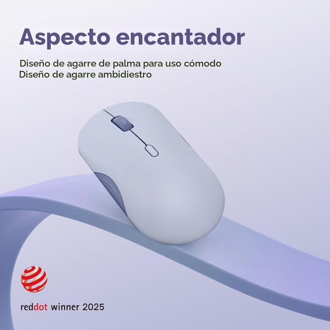 Lenovo Ratón Bluetooth Inalámbrico 350, Clic Silencioso, DPI de 3 N...