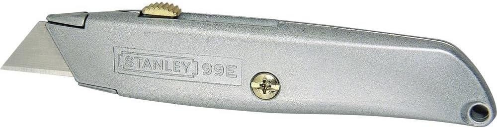 Stanley 1-10-099 Cuchillo "99E" con hoja retráctil, Plata