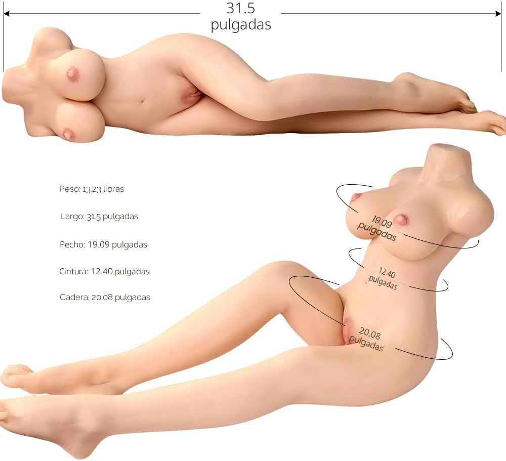 Muñeca sexual TPE de 13.22lb con pierna, masturbador masculino de d...