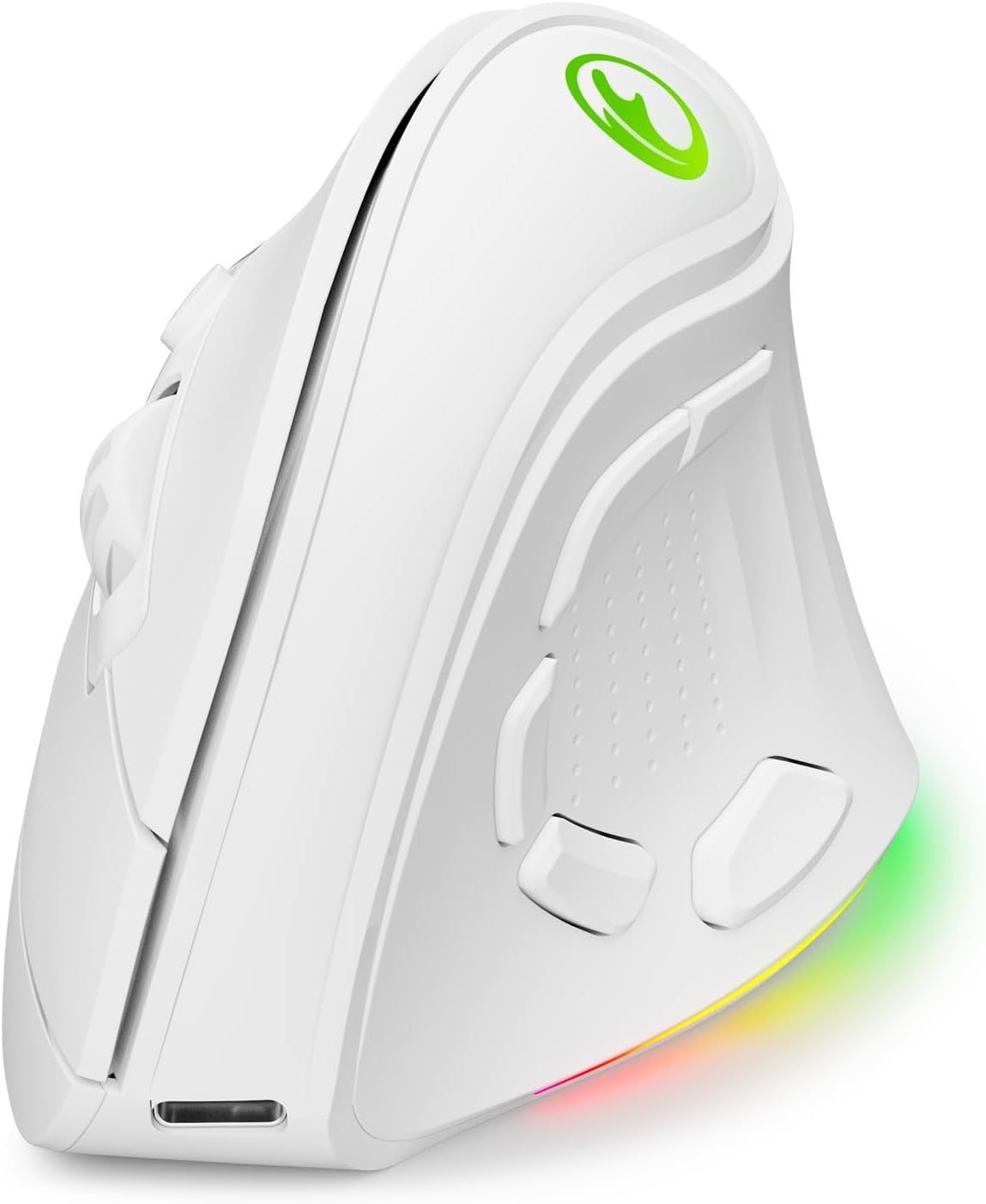 IFYOO Ratón ergonómico vertical inalámbrico recargable RGB de 2.4G...