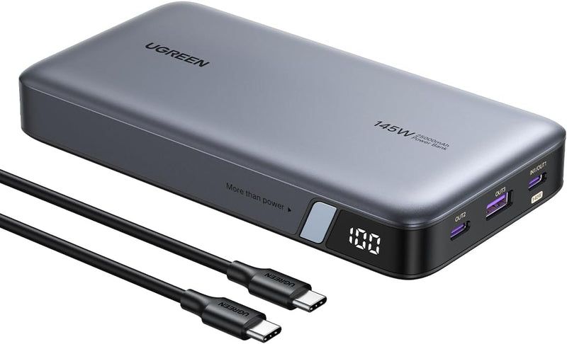 UGREEN Nexode 25000mAh 145W 3-Port USB-C Power Bank para iPhone 18...