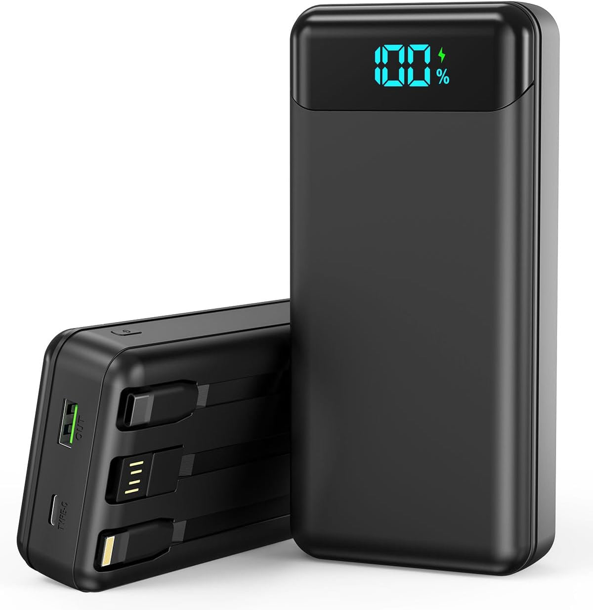 Eliegntist Cargador portátil con 3 cables integrados reforzados | 4...