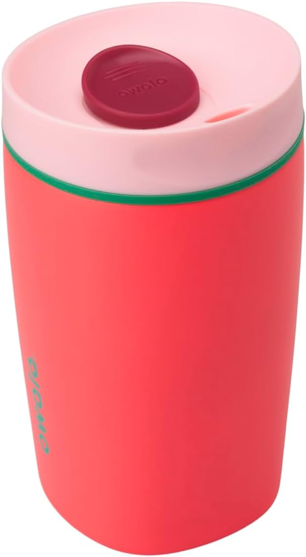 Owala SmoothSip Slider Vaso Térmico de Café de Acero Inoxidable Ais...
