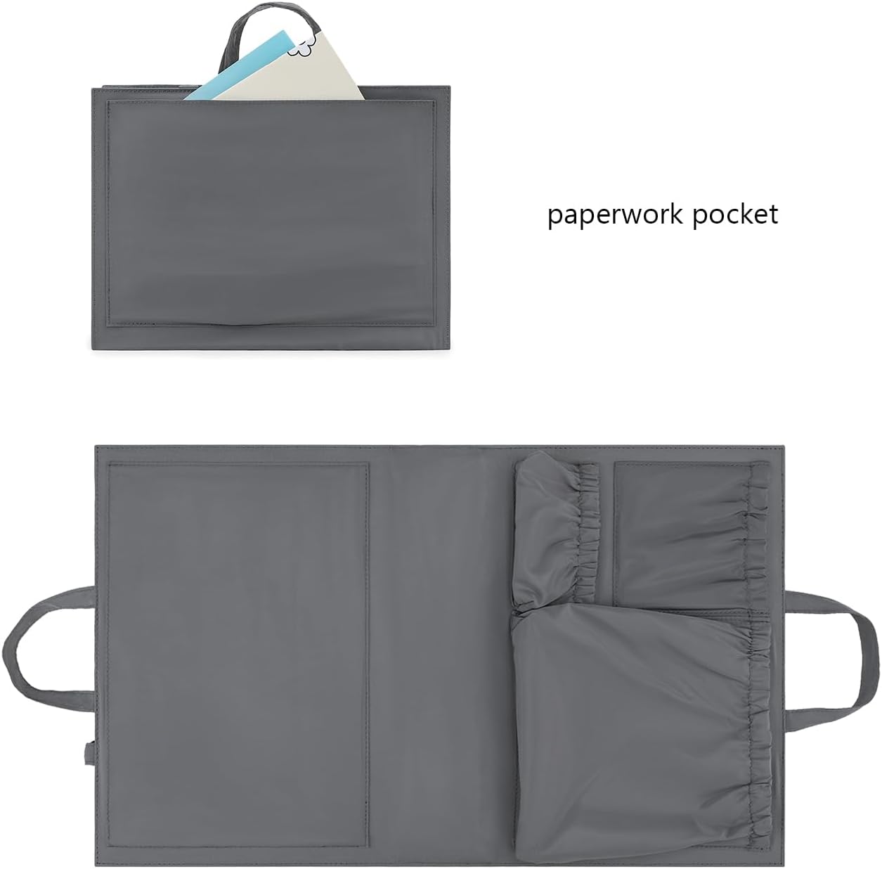Lmbabter Organizador extraíble con bolsillo aislado, bolsa de pañal...