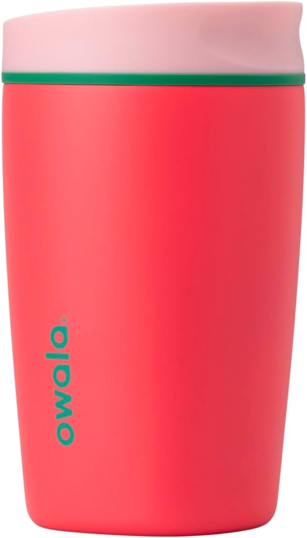 Owala SmoothSip Slider Vaso Térmico de Café de Acero Inoxidable Ais...