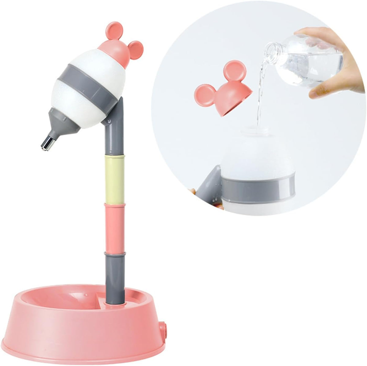 NACOCO - Dispensador de agua para mascotas de pie - Cuenco de pie p...