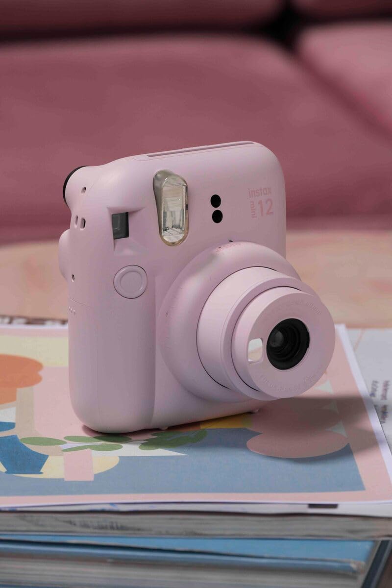 Fujifilm Cámara Instax Mini 12 de película instantánea (rosa flor)...