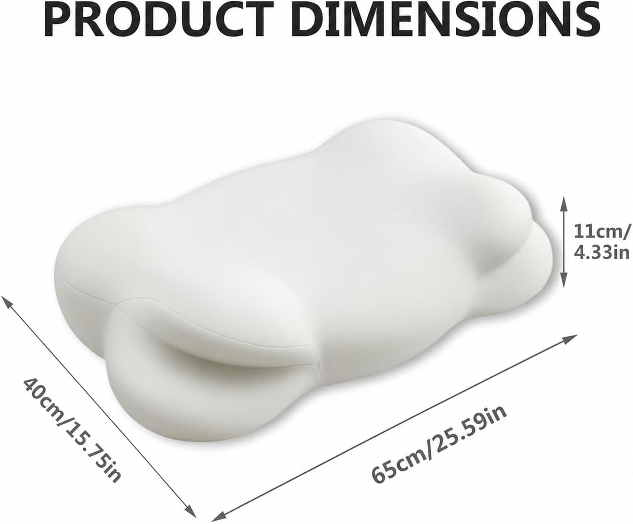 TGAHY Almohada Cloud de espuma viscoelástica ergonómica para el cue...