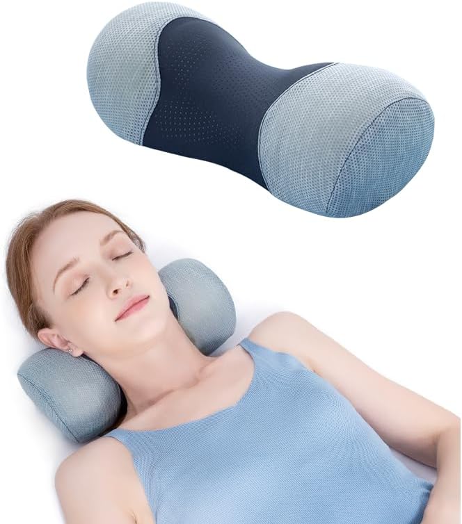 Bespilow Almohada cervical para el cuello para aliviar el dolor, ro...