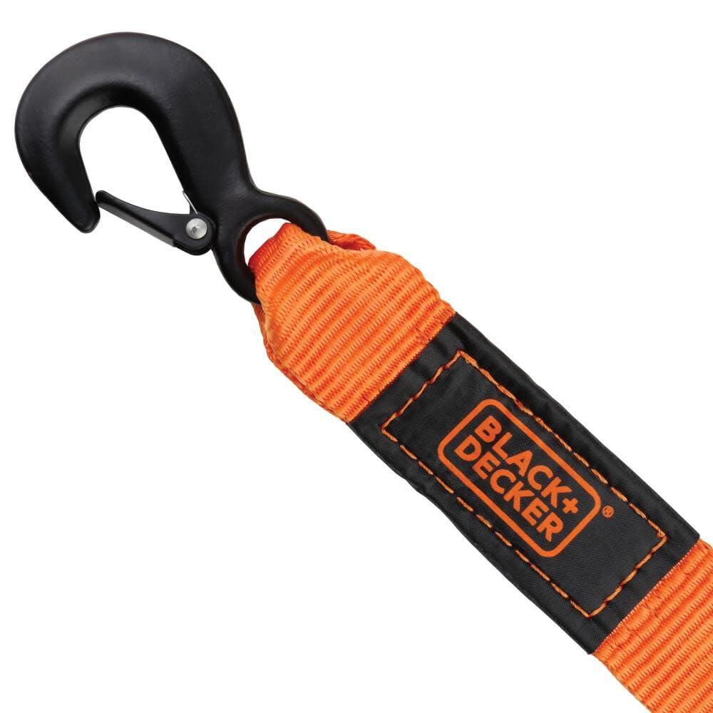 BLACK+DECKER BD1002 Correa de remolque negro\/naranja de 2 pulgadas...