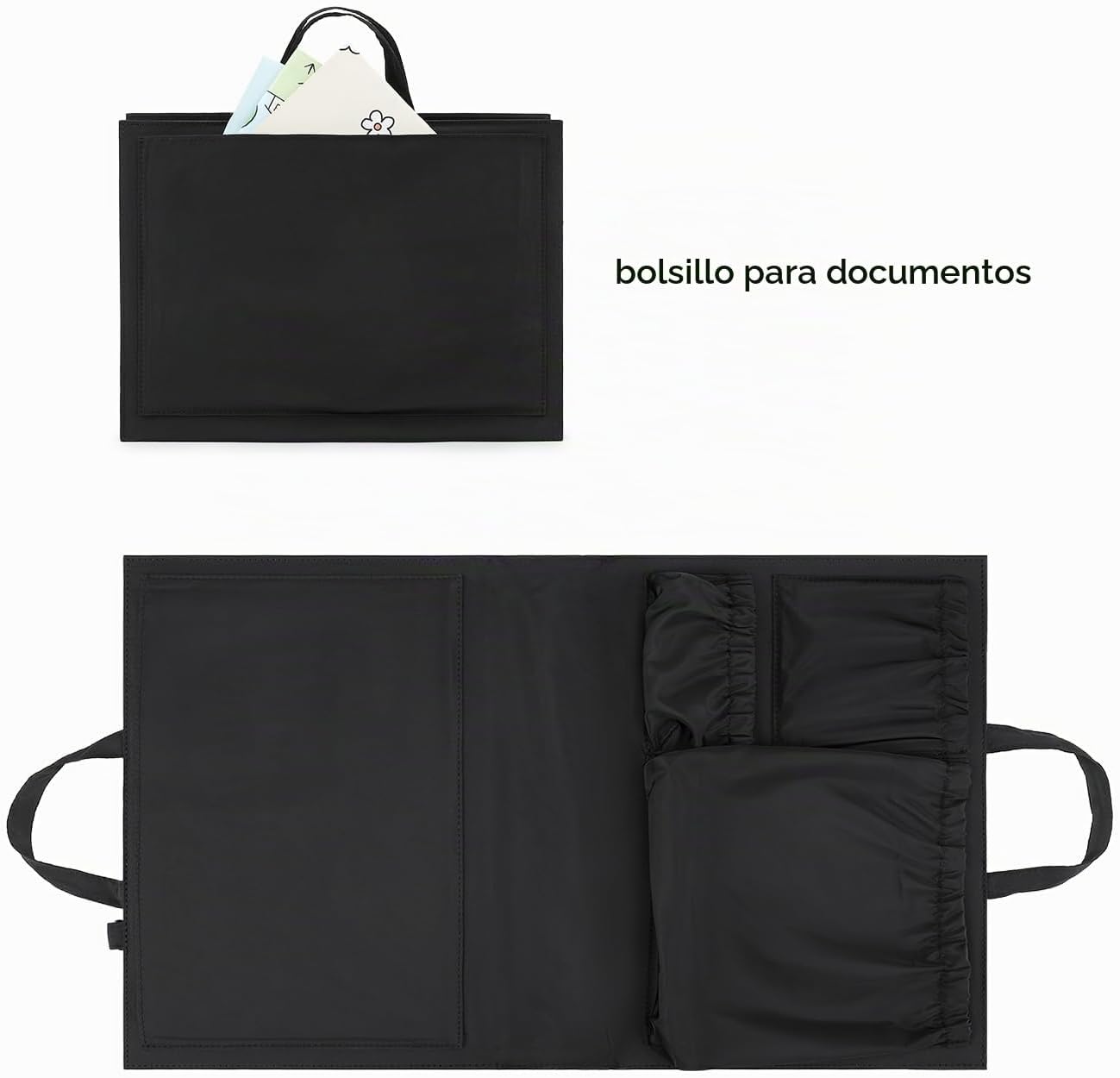 Lmbabter Organizador extraíble con bolsillo aislado, bolsa de pañal...