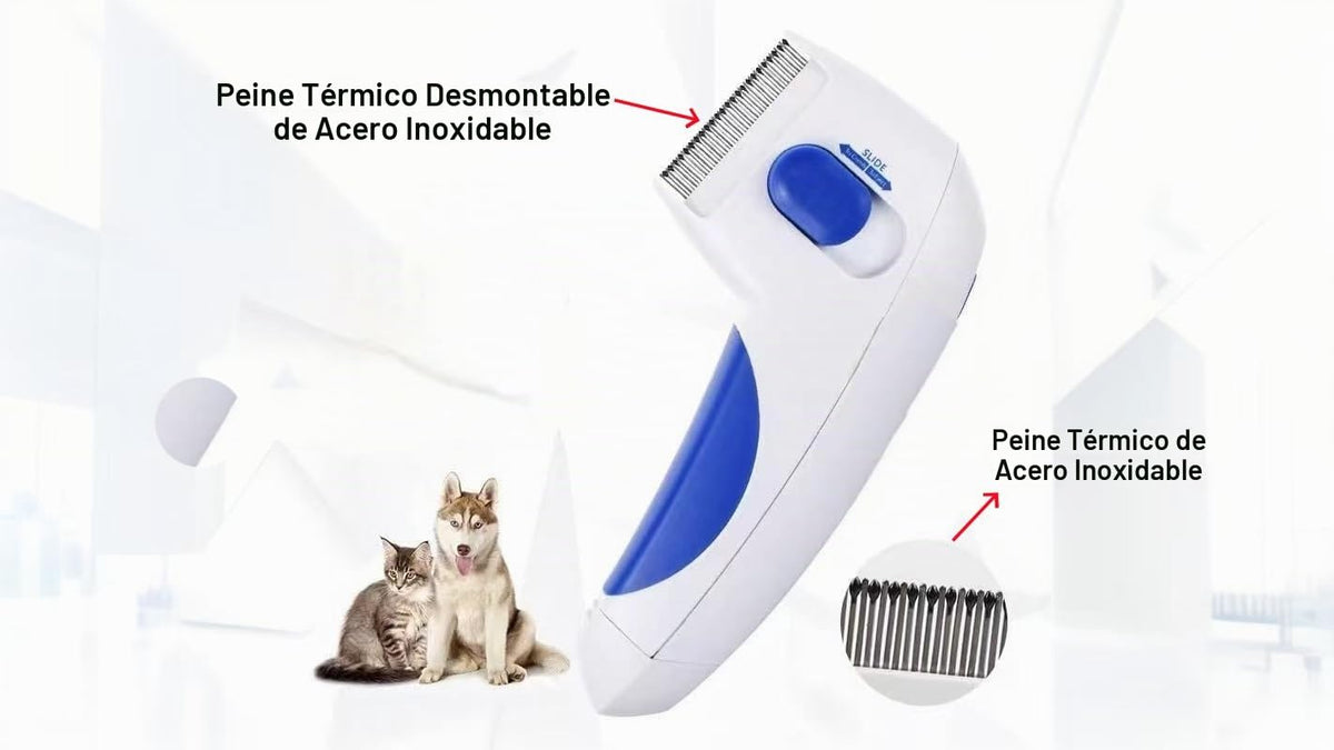 SHXMWINSY Peine eléctrico para mascotas \u2013 Peine de aseo para m...