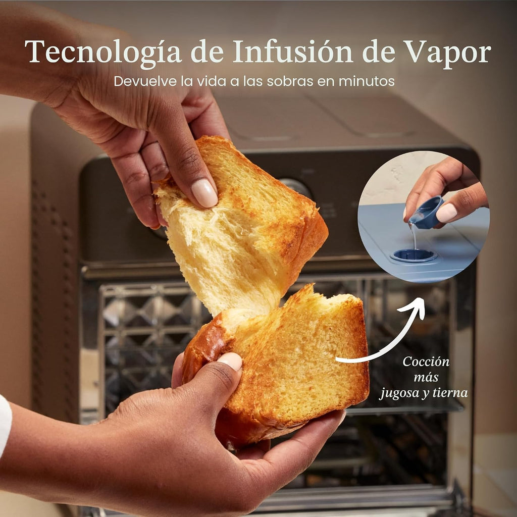 freidora de aire 6 en 1 y horno tostador, 2 estantes, 12.3 Litros