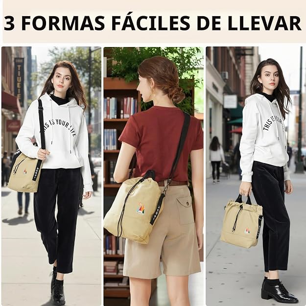 Bolso de mano de lona, bolso de hombro informal, bolso de trabajo, bolso cruzado con bordado de sol