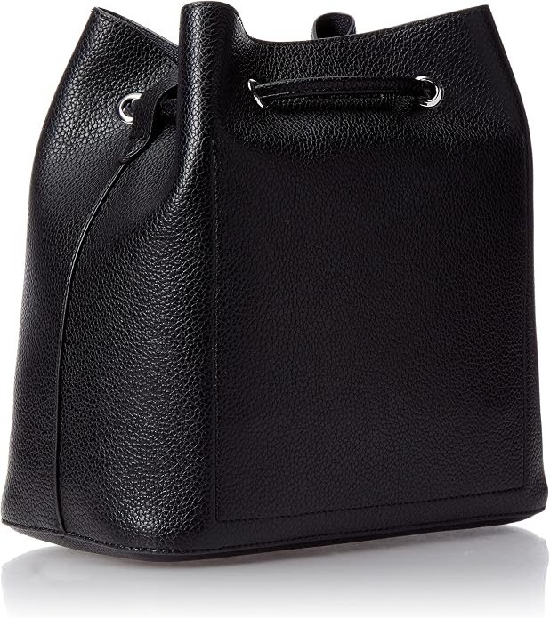 Calvin Klein Gabrianna Bolsa al hombro para mujer | Faux Leather, Adjustable Convertible Strap, Drawstring Closure, 2 Slip Pockets, 1 Zip Pocket, Everyday