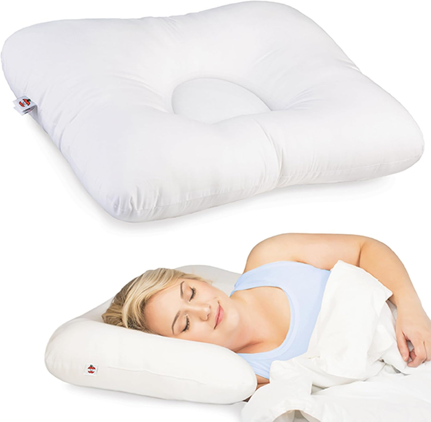 Almohada cervical ergonómica para aliviar el dolor de cuello para d...